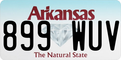 AR license plate 899WUV