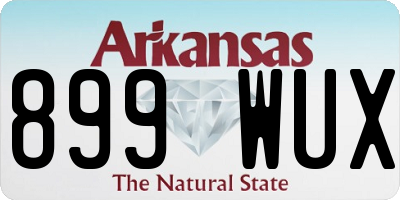 AR license plate 899WUX