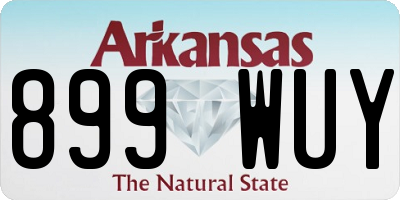 AR license plate 899WUY
