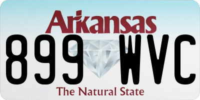 AR license plate 899WVC