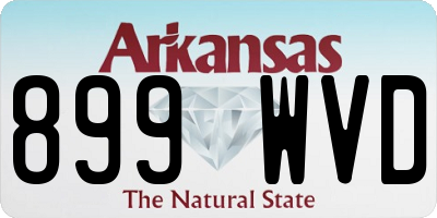 AR license plate 899WVD