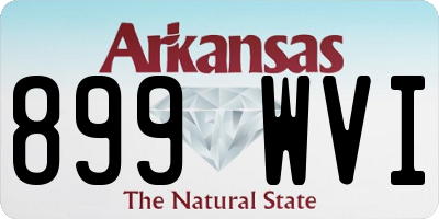 AR license plate 899WVI