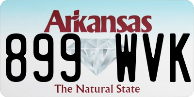 AR license plate 899WVK