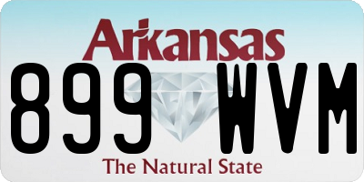 AR license plate 899WVM