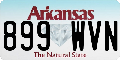 AR license plate 899WVN