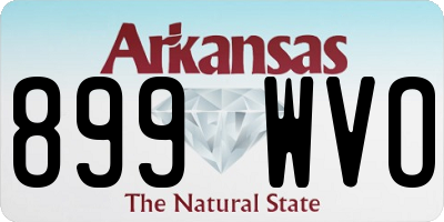 AR license plate 899WVO