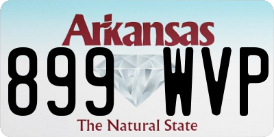 AR license plate 899WVP