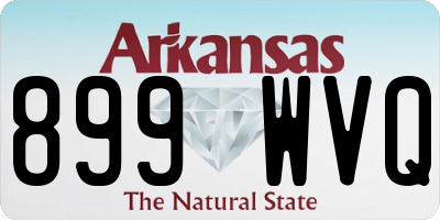 AR license plate 899WVQ