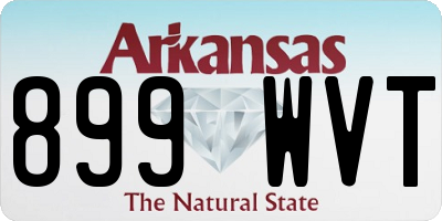 AR license plate 899WVT