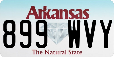 AR license plate 899WVY