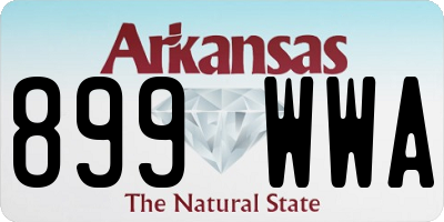 AR license plate 899WWA