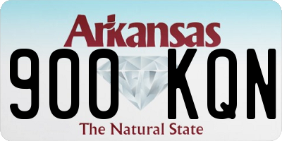 AR license plate 900KQN