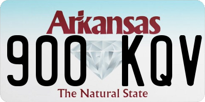 AR license plate 900KQV