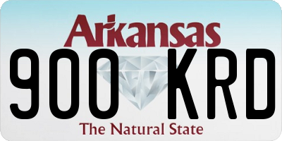 AR license plate 900KRD