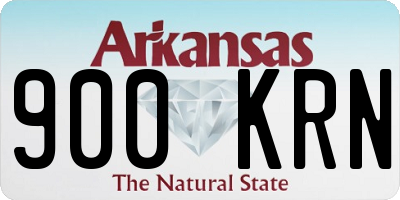 AR license plate 900KRN