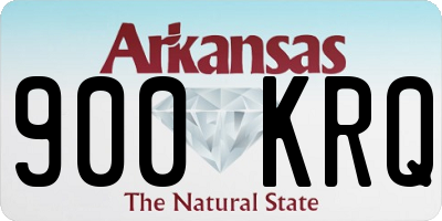 AR license plate 900KRQ