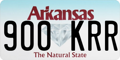 AR license plate 900KRR