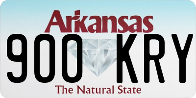AR license plate 900KRY