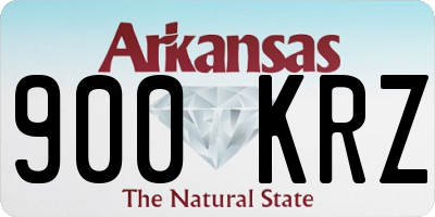 AR license plate 900KRZ