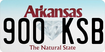 AR license plate 900KSB