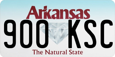 AR license plate 900KSC