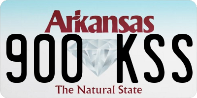 AR license plate 900KSS