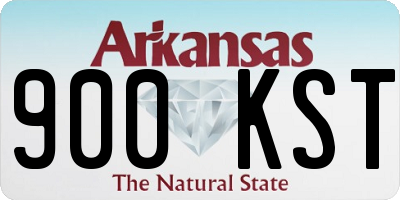 AR license plate 900KST