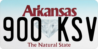 AR license plate 900KSV