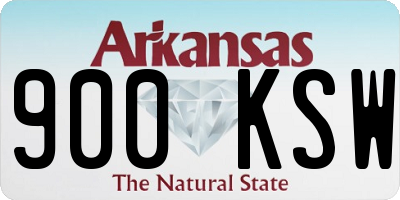 AR license plate 900KSW