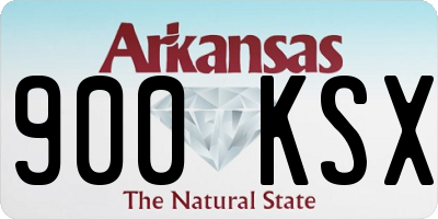 AR license plate 900KSX