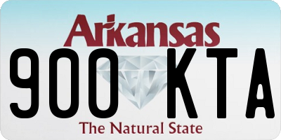 AR license plate 900KTA