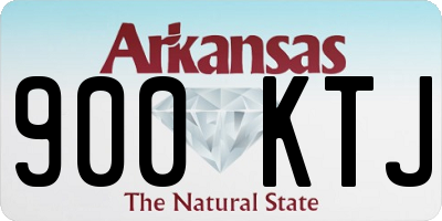 AR license plate 900KTJ