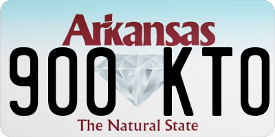 AR license plate 900KTO
