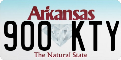 AR license plate 900KTY
