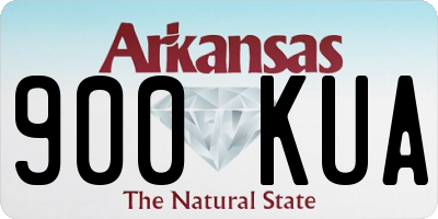 AR license plate 900KUA