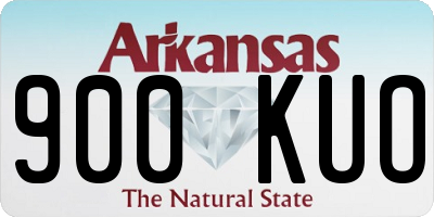 AR license plate 900KUO