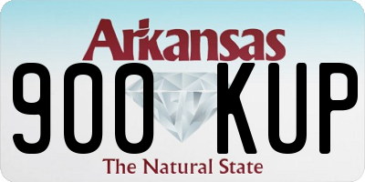 AR license plate 900KUP