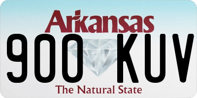 AR license plate 900KUV