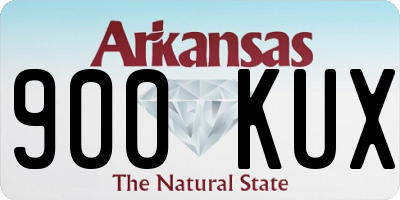AR license plate 900KUX