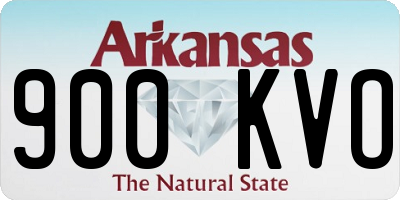 AR license plate 900KVO