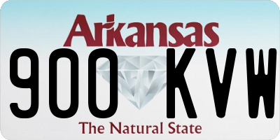 AR license plate 900KVW
