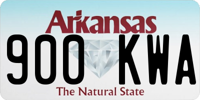 AR license plate 900KWA