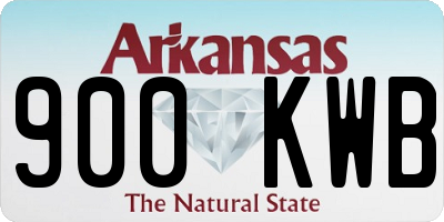 AR license plate 900KWB