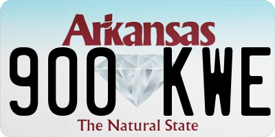 AR license plate 900KWE