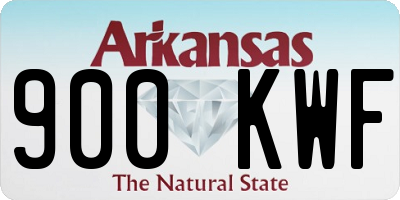 AR license plate 900KWF