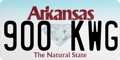 AR license plate 900KWG