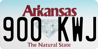 AR license plate 900KWJ