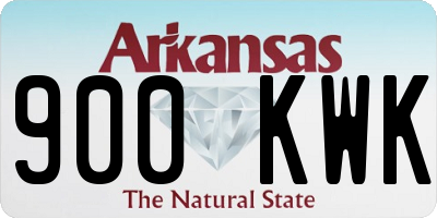 AR license plate 900KWK