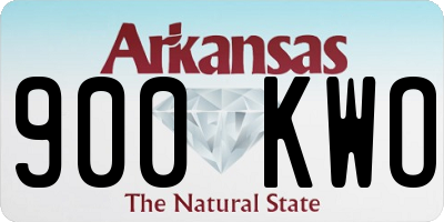 AR license plate 900KWO