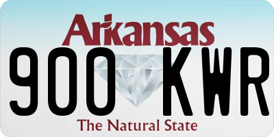 AR license plate 900KWR